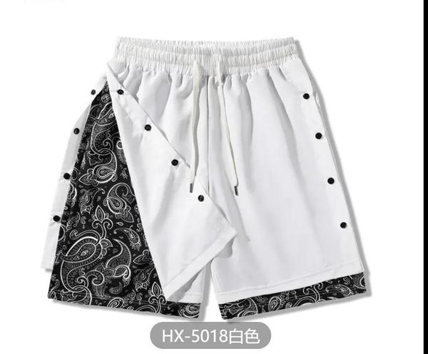 

men's shorts fashion zc9437 men's pants 2022 runway luxury european design party style clothing, White;black