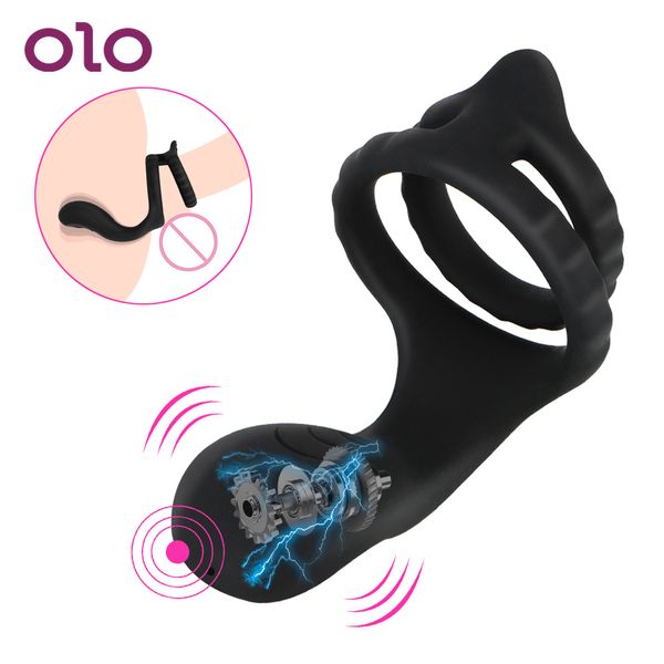 Máquina de masturbação automática OLO Gay Toys Sexy Produtos adultos Men Masturbadores do pênis Treinador Anel Ring Ring Cock