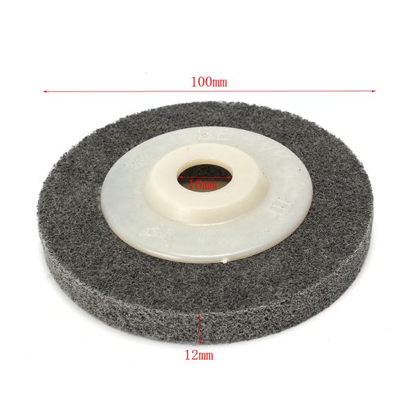 5 PCs Roda de lustre de aba abrasivo Nylon Buffing Buffing Pad Angle Grinder Metal Abrasive Disco para Rotador de bancada Ferramenta rotativa