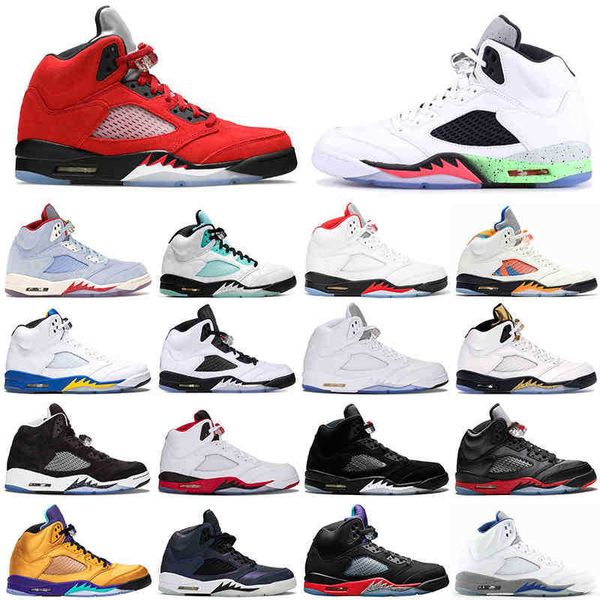 

basketball shoes men 5s 5 white cement fire red laney island green metallic gold mens trainers sneakers size us 7-13, Black