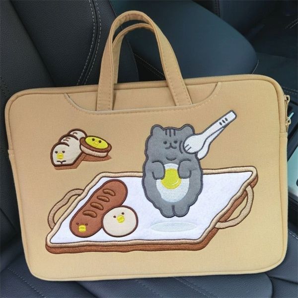 

netbook shoulder bag lapcase for air pro retina 11"13 3" 12 5" 15 6" ins pattern style cute 220706