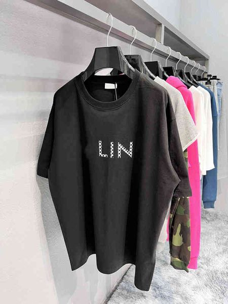 

spring high version white gelutin neck loose casual t-shirt