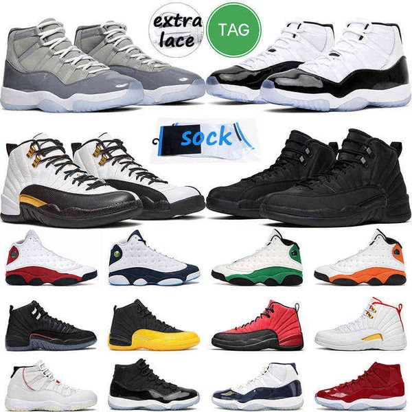 

11s cool grey basketball shoes men women legend blue space jam 12s utility grind reverse game mens trainer, Black