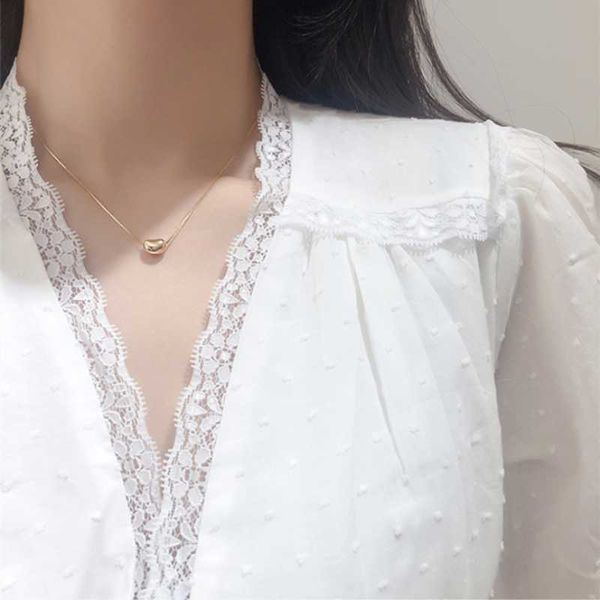 

pendant necklaces 316l stainless steel fashion fine jewelry casual minimalism small but beautiful charms chain choker pendants for women, Silver