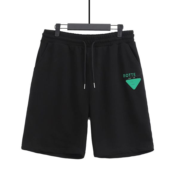 

designer brand men's shorts high street sweatpants fashion casual luxury classic triangle print high-grade cotton crease resistant soft, White;black