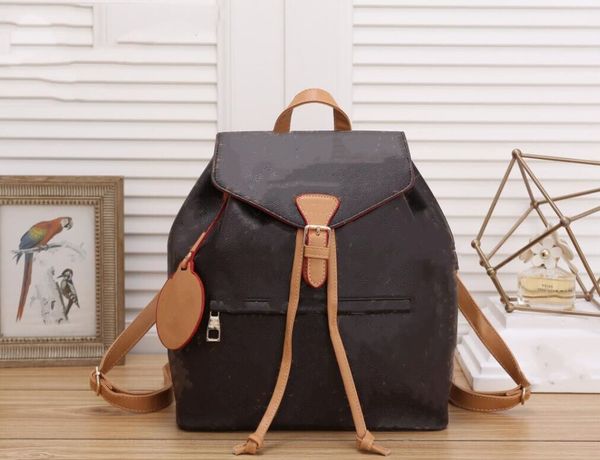 

luxury designer backpack purse women printing leather shoulder bags fashion messenger school bag montsouris female backpacks m45515 m45205 m