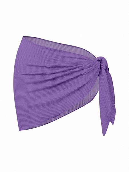 

plain knot side beach skirt b5ik#, White;black