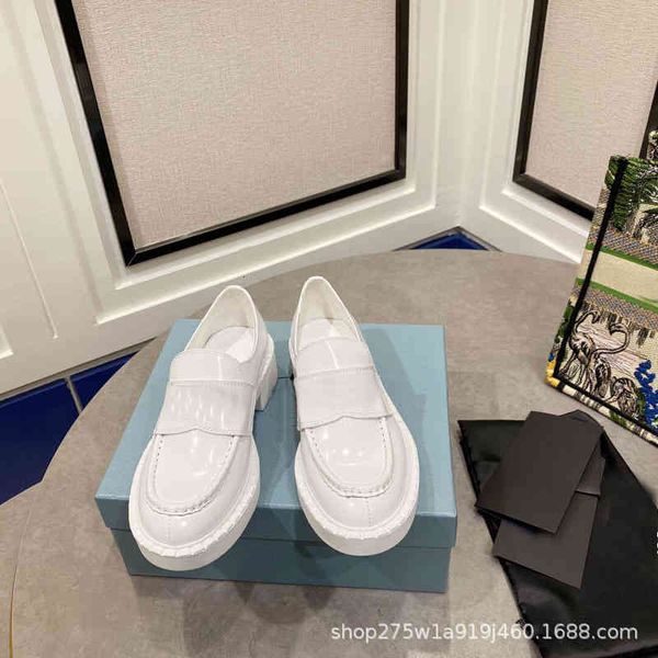 

dress shoes early spring white square head high daily women's adhesive shoes low solid color lefu, Black