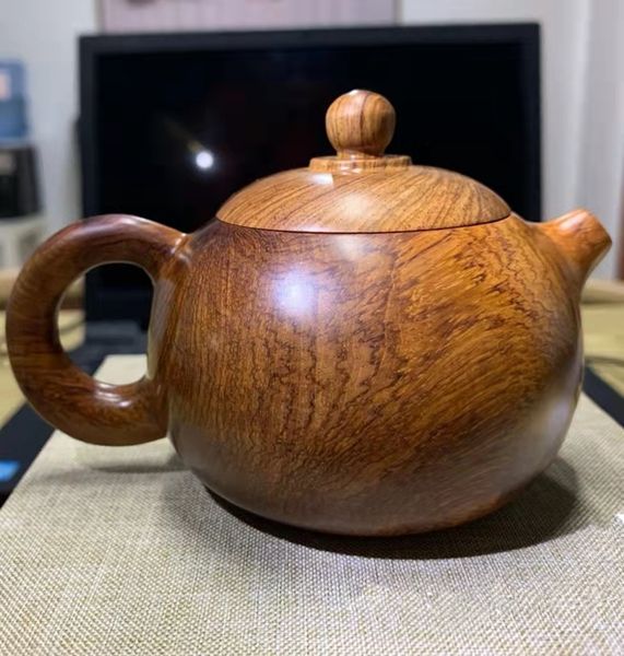 

china hainan chrysanthemum pear (huanghuali) old material pot art decoration chinese style handicraft [xishi pot]