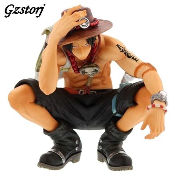 

cartoon pvc character 15cm portgas king of artists d trump card toy model as a gift collection q0722