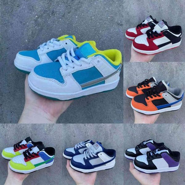 

low infant dunks kids running shoes 75th anniversary emb chicago runner knick td sneakers boys girls toddler children outdoor spor237z, Black