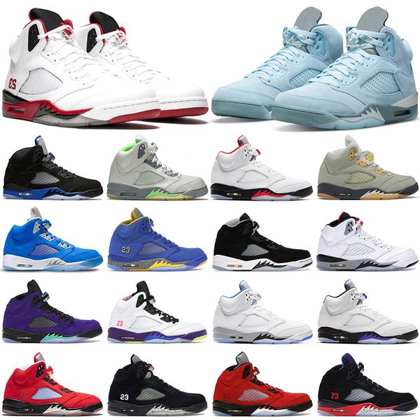 

brand shoes 5s basketball 5 racer blue bluebird oreo raging bull what the fire red concord green bean jade horizon mens womens athletic spor