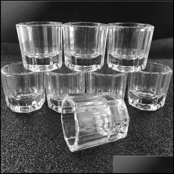 

nail art kits salon health beauty transparent glass bowl cup acrylic powder container manicure tools ot9sc