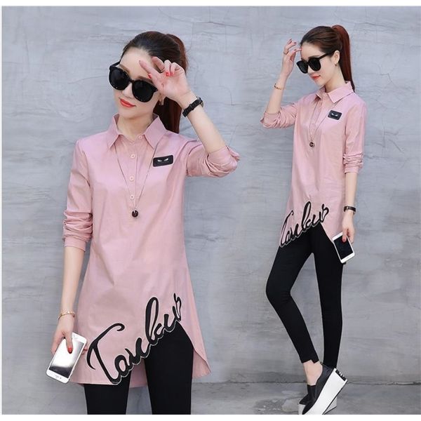 

cotton shirt 2020 spring autumn new women's blouse fashion longsleeved slim wild han fan shirt t200321, White