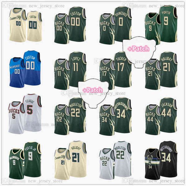 

wholesale finals custom printed basketball jersey giannis brook antetokounmpo lopez khris bobby middleton portis tucker bryn forbes divincen, Black