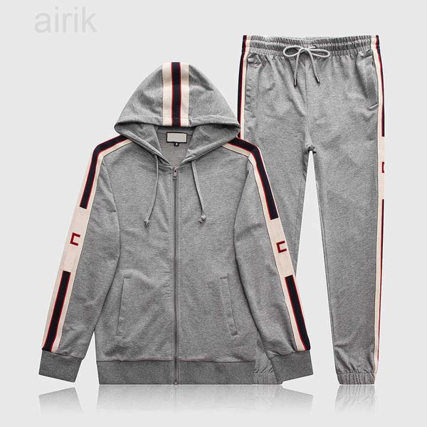 

men's tracksuits for men 2 pieces set new jacket sportswear men tracksuit hoodie spring autumn clothes xl/2xl/3xl, Gray