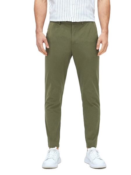 

men slant pockets fitted pants u7be#, Black