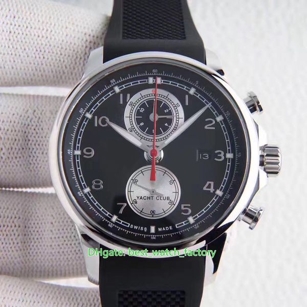 

5 style zf factory watches 45mm x 14mm portuguese sapphire chronograph workin cal.89360 movement mechanical automatic mens watch men's, Slivery;brown