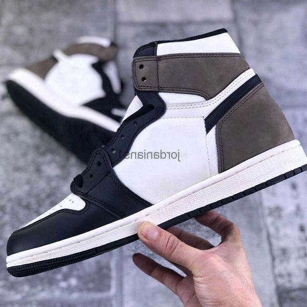

shoes womens jumpman dark mocha 1 high black mcocha lae-up shoe 1s og men/women sport sneaker original fast