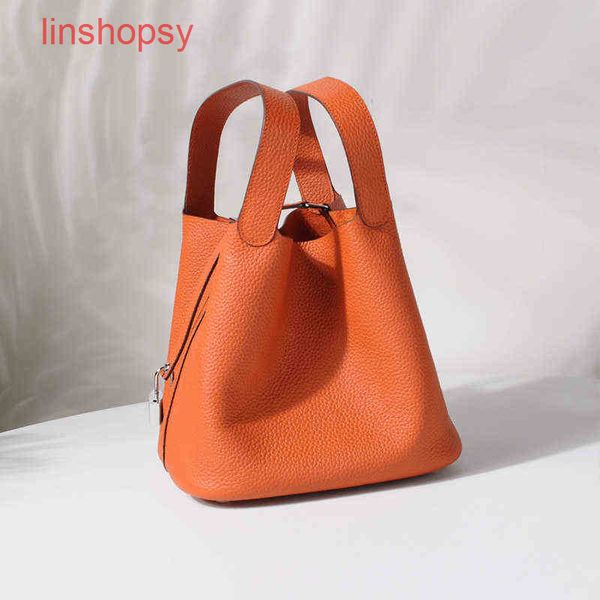 

herme bags picotinslocks bags 18 22 26cm leather advanced sense ladys vegetable basket portable mo