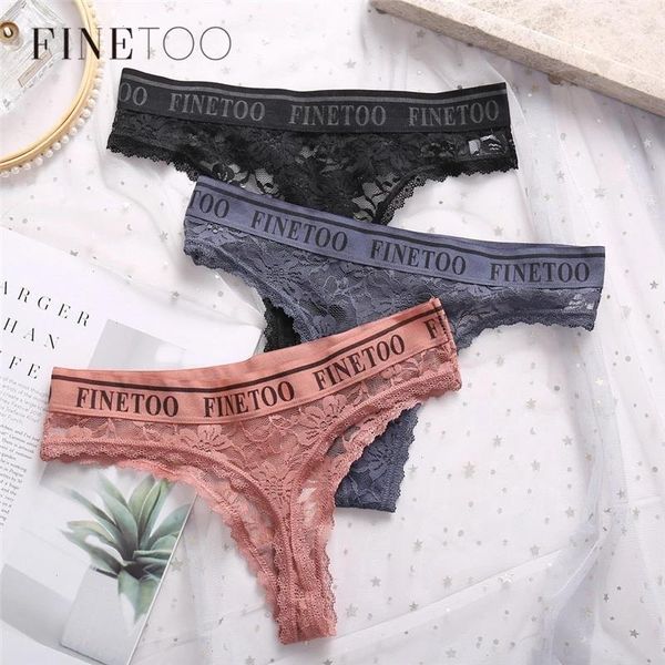 

3pcs g-string panties women lace thong girls briefs lingerie -xl thongs female underwear underpants, Black;pink