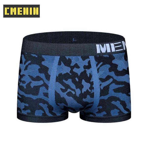 Intimo da uomo Boxer Intimo da uomo sexy Boxer Mutandine Senza soluzione di continuità Lingerie Camouflage Mutande Sotto il bikini M0039 G220419