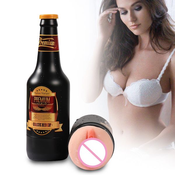 

silicone bottle shaped vibration simulated electric male masturbator cup deep throat mouth design tight oral toys for men