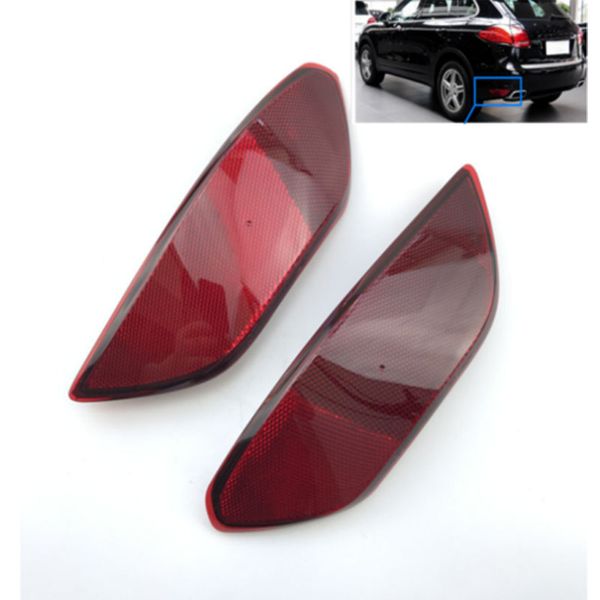 

pair bumper red reflector trim rear right+left side fits porsche cayenne 2011-14