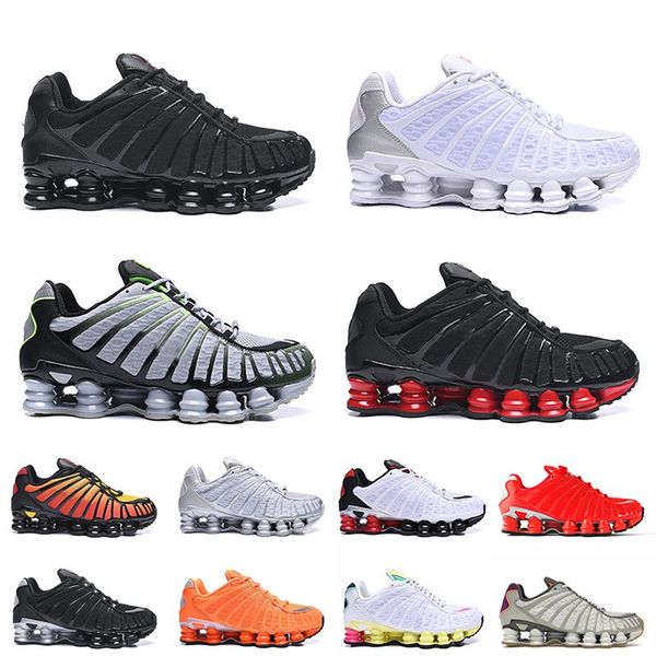 

brand designer shox tl mens running shoes big size 46 triple white black blue metallic gold silver shoxs 301 r4 men trainers nik outdoor spo
