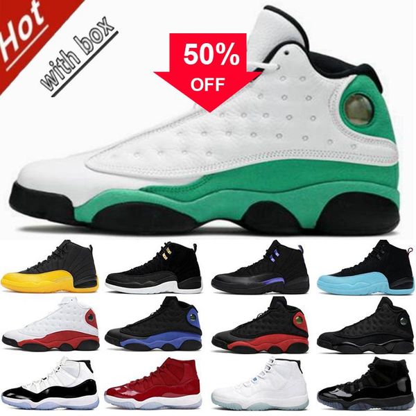 

11 11s 25th anniversary bred concord 45 space jam mens basketball shoes 12 12s indigo gamma blue reverse taxi 13 13s chicago, Black