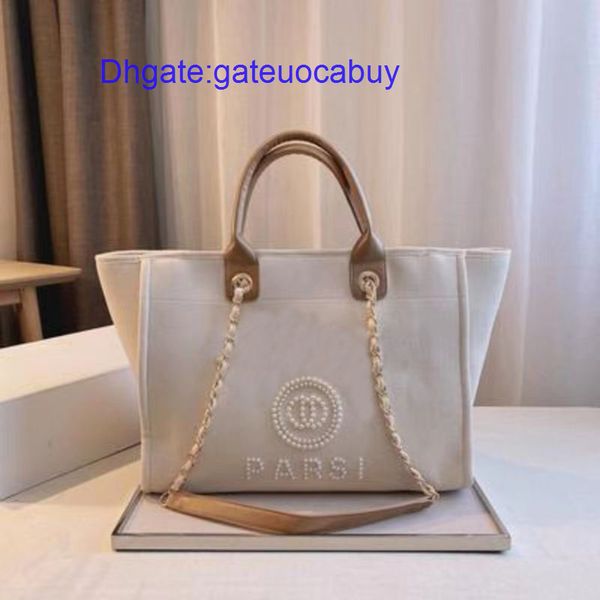 

label pearl fashion beach bags luxury evening bag designers classic canvas portable large capacity female handbag brand ch women big handbag