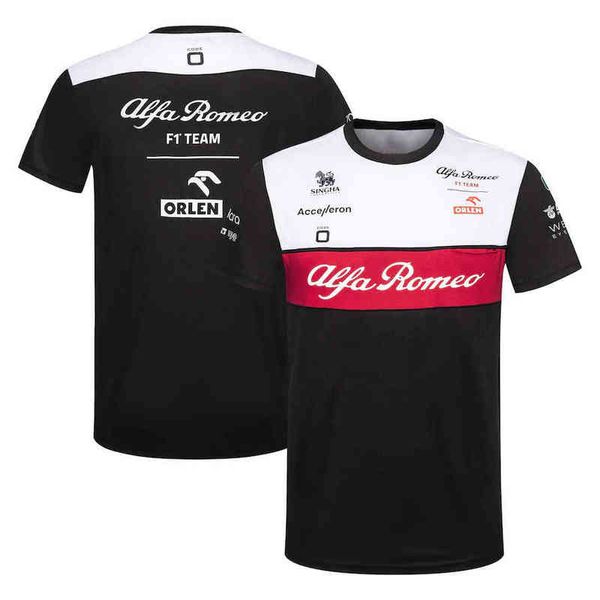 2023 novas camisetas Alfa Romeo Fórmula 1 F1 Team Carro de corrida Impressão 3D Homens Mulheres Moda Camisa com decote em O Crianças Camisetas Roupas