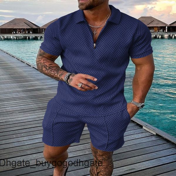 

luxury men's fashion tracksuits hawaii sets casual tshirt man print short sleeve shirts loose tracksuit men summer beach outfits 2 piec, Gray