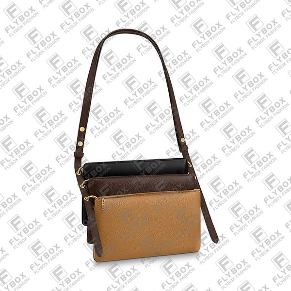 

woman designer luxury fashion casual 3 in 1 shoulder bags handbag cross body 5a m45412 tote coin purse key pouch fast delivery