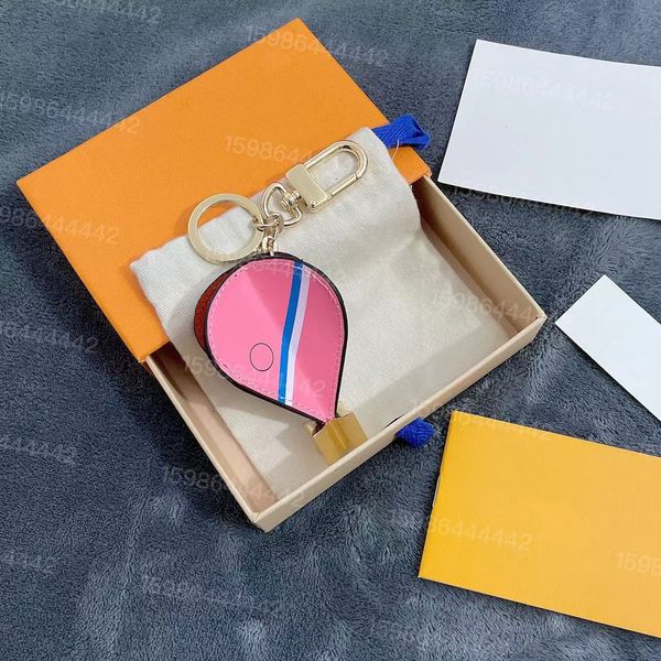 

fashion designer key chain manual pu leather four-color patchwork balloon car key chain bag charm pendant accessories, Silver