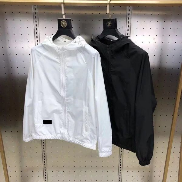 

mens designer jacket fashion hip hop windbreaker coats men women streetwear outerwear coat summer thin jackets, Black;brown