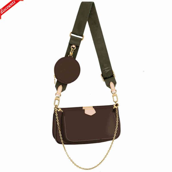 

favorite multi pochette accessories handbag purse genuine leather flower shoulder crossbody bag ladies s 3 pcs bags