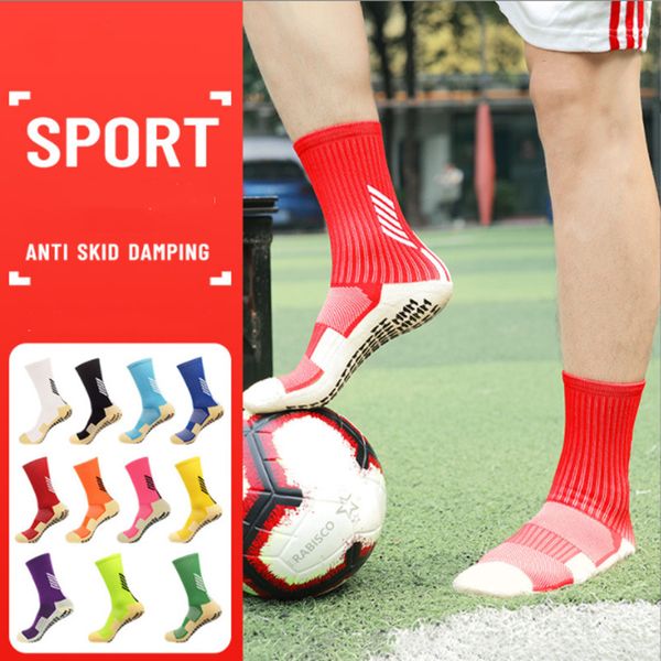 

anti-skid men's football rubber sole training god socks elite children's towel bottom in the tube sports socks wholesale, Black