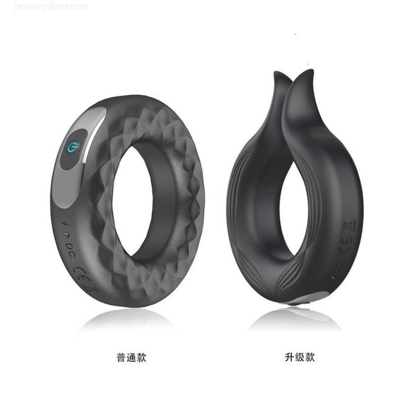 

products massager charging silicone remote control doughnut vibration lock ring delay male masturbator ring