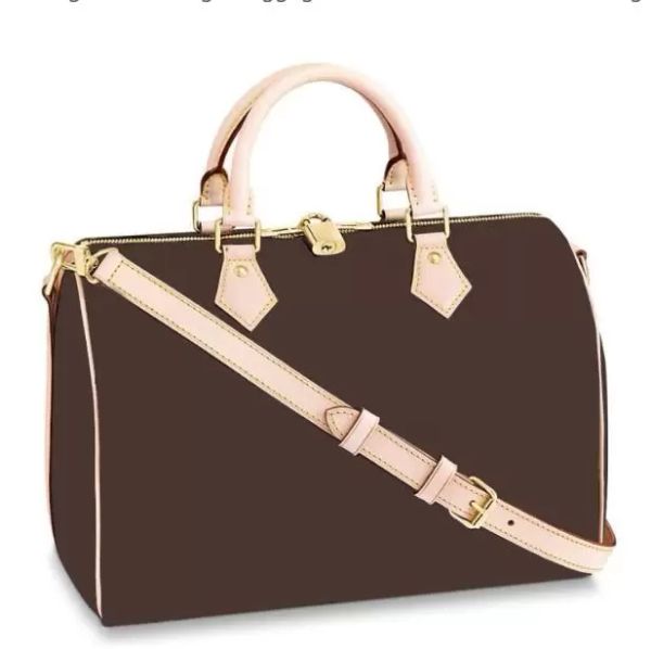 

luxurys designers fashion women bag shoulder bags lady totes handbags speedy with key lock shoulder strap dust bag
