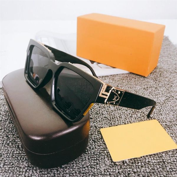 

2020 new season female designer sunglasses square plate frame big double b letter legs simple fashion style uv400 glasses be96006 2177, White;black