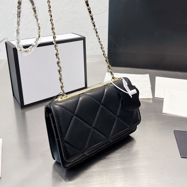

22p france womens classic mini single flap wallet trendy bags gold metal hardware matelasse chain crossbody shoulder purse card holder desig