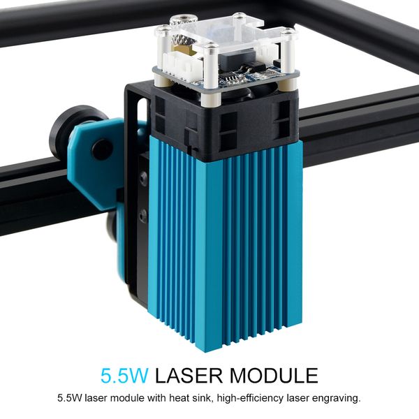 Totem S 40W Desktop de alta precisão Máquina de gravura de laser Fast Carver Laser Cutter Printer Cutting Gravador