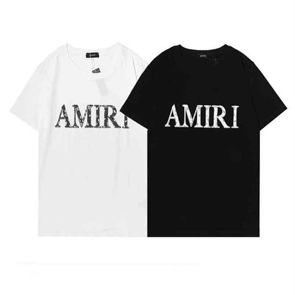 

selling 2022 correct version of chao brand a miri cashew blossom letter foam printed high street men's and women's s216a, White;black