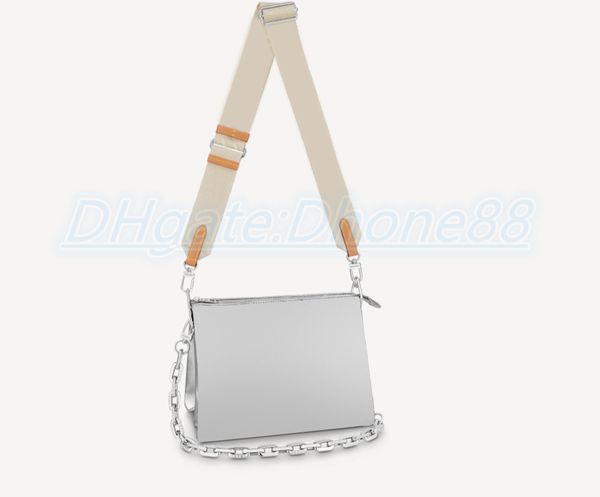 

7a quality luxury pochette coussin m57790 leather bag women's mens tote crossbody designer handbags fashion mm embossing wallet gold ch
