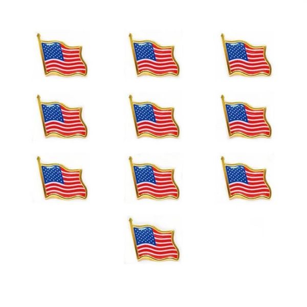 

american flag lapel pin united states usa hat tie tack badge pins mini brooches for clothes bags decoration30522330235a, Gray