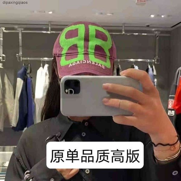 

balencaigass ball caps designer ball letter new paris big double b graffiti yapifeng street shooting show han fan men's and women', Blue;gray