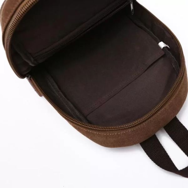 

z.l.d. fashion wearable canvas backpack men and women travel bag street large capacity backpack brand design small square bag