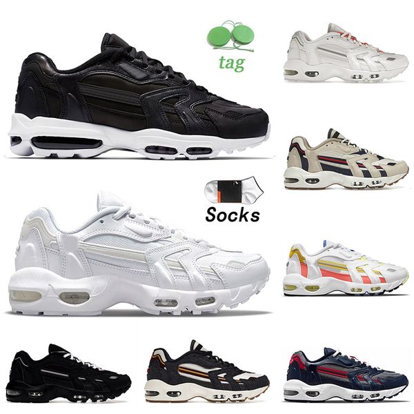 

classic 96 cushion running shoes 96s mens women og sneakers black white blackened blue midnight navy magic ember beach pure platinum outdoor, White;red
