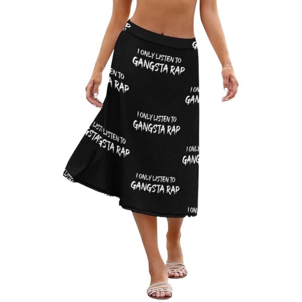 

skirts rap skirt sale business girls pattern spandex stylish midi s7s2#, Black